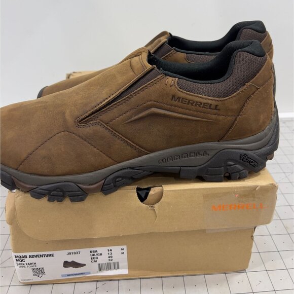 Merrell Moab Adventure Moc Men's Brown Slip On Sz. 14 Dark Earth NEW~~ - Picture 6 of 9
